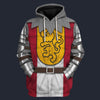 Modetrail British 14th Century English Knights Tracksuit Costume Hoodie Sweatshirt T-Shirt Sweatpants, British Costume S-5XL US Size