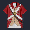 Modetrail British 33rd regiment of Foot Hawaiian Shirt Costume, British Costume S-5XL US Size, Unisex Button Down Shirt