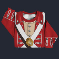 Modetrail British 33rd regiment of Foot Sweater Costume, British Costume S-5XL US Size, Gift For Him