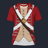 Modetrail British 33rd regiment of Foot T-shirt Costume, British Costume S-5XL US Size, Gift For Him
