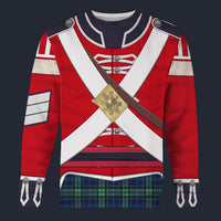 Modetrail British 42nd Foot Royal Highland Private Long Sleeves Costume, British Costume S-5XL US Size, Gift For Him