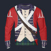 Modetrail British 42nd Highland Infantry-1776-1783 Long Sleeves Costume, British Costume S-5XL US Size, Gift For Him