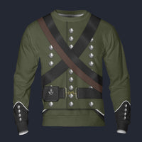 Modetrail British 95th (Rifle) Regiment- Rifleman 1806 – 1815 Long Sleeves Costume, British Costume S-5XL US Size, Gift For Him