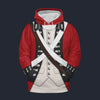 Modetrail British Army Red Coat Tracksuit Costume Hoodie Sweatshirt T-Shirt Sweatpants, British Costume S-5XL US Size