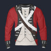 Modetrail British Army Red Coat Tracksuit Costume Hoodie Sweatshirt T-Shirt Sweatpants, British Costume S-5XL US Size