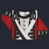 Modetrail British Army Red Coat Tracksuit Costume Hoodie Sweatshirt T-Shirt Sweatpants, British Costume S-5XL US Size