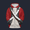 Modetrail British Army Red Coat Tracksuit Costume Hoodie Sweatshirt T-Shirt Sweatpants, British Costume S-5XL US Size