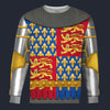 Modetrail British Edward III Long Sleeves Costume, British Costume S-5XL US Size, Gift For Him