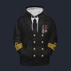 Modetrail British Edward John Smith Titanic Fleece Hoodie Costume, British Costume S-5XL US Size, Gift For Him