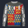 Modetrail British Edward The Black Prince Sweater Costume, British Costume S-5XL US Size, Gift For Him