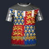 Modetrail British Edward The Black Prince T-shirt Costume, British Costume S-5XL US Size, Gift For Him