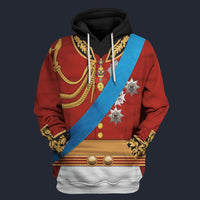 Modetrail British George IV Tracksuit Costume Hoodie Sweatshirt T-Shirt Sweatpants, British Costume S-5XL US Size