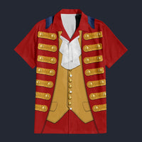 Modetrail British Henry Clinton Hawaiian Shirt Costume, British Costume S-5XL US Size, Unisex Button Down Shirt