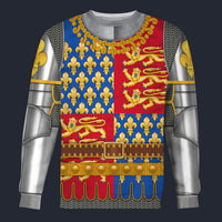 Modetrail British Henry IV Long Sleeves Costume, British Costume S-5XL US Size, Gift For Him