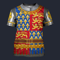 Modetrail British Henry IV T-shirt Costume, British Costume S-5XL US Size, Gift For Him