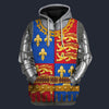 Modetrail British Henry V Tracksuit Costume Hoodie Sweatshirt T-Shirt Sweatpants, British Costume S-5XL US Size