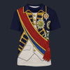 Modetrail British Horatio Nelson 1st Viscount Nelson Navy Sailor T-shirt Costume, British Costume S-5XL US Size, Gift For Him
