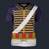 Modetrail British Hussar 1806-1815 T-shirt Costume, British Costume S-5XL US Size, Gift For Him