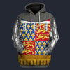 Modetrail British John of Gaunt Fleece Hoodie Costume, British Costume S-5XL US Size, Gift For Him