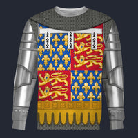 Modetrail British John of Gaunt Sweater Costume, British Costume S-5XL US Size, Gift For Him