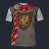 Modetrail British King Arthur T-shirt Costume, British Costume S-5XL US Size, Gift For Him