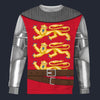 Modetrail British King Richard Lionheart Long Sleeves Costume, British Costume S-5XL US Size, Gift For Him