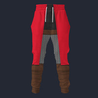 Modetrail British King Richard Lionheart Sweatpants Costume, British Costume S-5XL US Size, Gift For Him