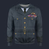 Modetrail British Leonard Cheshire Long Sleeves Costume, British Costume S-5XL US Size, Gift For Him