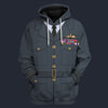 Modetrail British Leonard Cheshire Zip Hoodie Costume, British Costume S-5XL US Size, Gift For Him