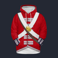 Modetrail British Line regiment (1802-1812) Tracksuit Costume Hoodie Sweatshirt T-Shirt Sweatpants, British Costume S-5XL US Size