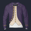 Modetrail British Midshipman-1806 Long Sleeves Costume, British Costume S-5XL US Size, Gift For Him