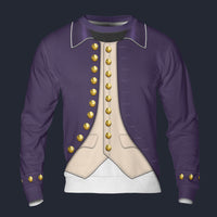 Modetrail British Midshipman-1806 Long Sleeves Costume, British Costume S-5XL US Size, Gift For Him