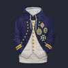 Modetrail British Nelson Uniform as worn at Trafalgar Tracksuit Costume Hoodie Sweatshirt T-Shirt Sweatpants, British Costume S-5XL US Size