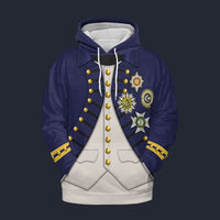 Modetrail British Nelson Uniform as worn at Trafalgar Tracksuit Costume Hoodie Sweatshirt T-Shirt Sweatpants, British Costume S-5XL US Size
