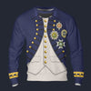 Modetrail British Nelson Uniform as worn at Trafalgar Tracksuit Costume Hoodie Sweatshirt T-Shirt Sweatpants, British Costume S-5XL US Size