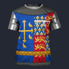 Modetrail British Richard II T-shirt Costume, British Costume S-5XL US Size, Gift For Him