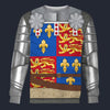 Modetrail British Richard Plantagenet Sweater Costume, British Costume S-5XL US Size, Gift For Him