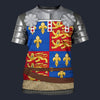 Modetrail British Richard Plantagenet T-shirt Costume, British Costume S-5XL US Size, Gift For Him