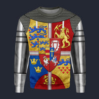 Modetrail British Royal Arms of Scotland Long Sleeves Costume, British Costume S-5XL US Size, Gift For Him