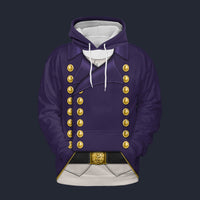 Modetrail British Royal Navy Captain-1806 Tracksuit Costume Hoodie Sweatshirt T-Shirt Sweatpants, British Costume S-5XL US Size