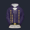 Modetrail British Royal Navy Captain-1806 Tracksuit Costume Hoodie Sweatshirt T-Shirt Sweatpants, British Costume S-5XL US Size