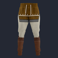Modetrail Brown Link Attire Zelda Plain Version Version Sweatpants Costume, The Legend of Zelda Costume S-5XL US Size, Gift For Him