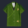 Modetrail Captain Pike Green Hawaiian Shirt Costume, Star Trek Costume S-5XL US Size, Unisex Button Down Shirt