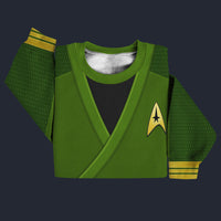 Modetrail Captain Pike Green Sweater Costume, Star Trek Costume S-5XL US Size, Gift For Him