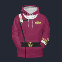 Modetrail Captain Spock Purple Hoodie Costume, Star Trek Costume S-5XL US Size, Gift For Him