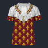 Modetrail France Charles X of France Coronation Robes Red T-shirt Costume, France Costume S-5XL US Size, Gift For Him