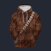 Modetrail Star Wars Chewbacca Hoodie Costume, S-5XL US Size, Gift For Him