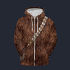 Modetrail Star Wars Chewbacca Tracksuit Costume Hoodie Sweatshirt T-Shirt Sweatpants, S-5XL US Size