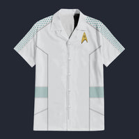 Modetrail Christine Chapel Hawaiian Shirt Costume, Star Trek Costume S-5XL US Size, Unisex Button Down Shirt