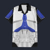 Modetrail Star Wars Clone 501 Damage Armor Hawaiian Shirt Costume, S-5XL US Size, Unisex Button Down Shirt